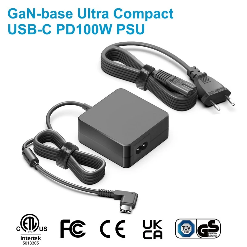 100W GaN Square PD USB-C पॉवर अडॅप्टर