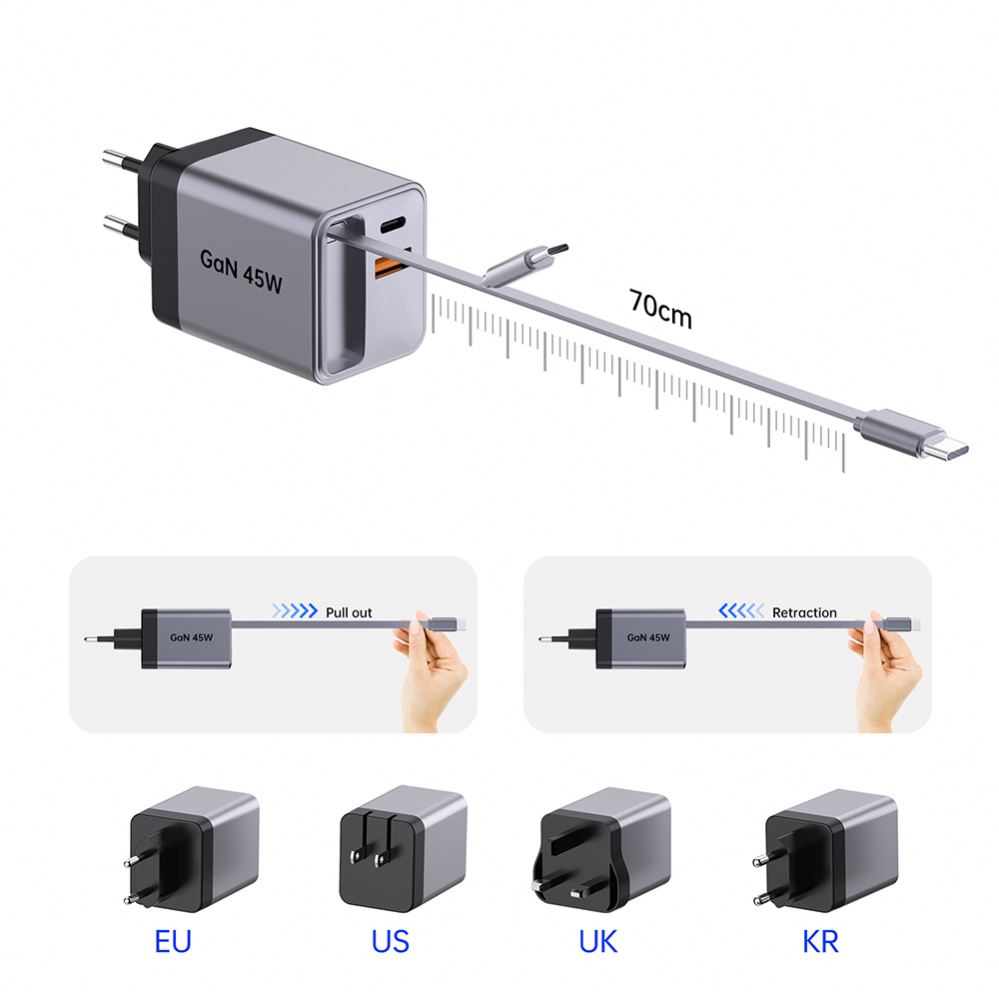 द्रुत चार्जिंगसाठी नवीन आवडते: मागे घेण्यायोग्य जलद चार्जिंग
