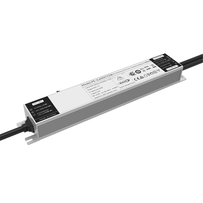 60W कॉन्स्टंट व्होल्टेज DALI CCT Dimmable LED ड्रायव्हर