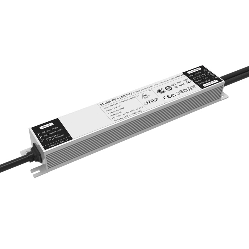 60W कॉन्स्टंट व्होल्टेज DALI Dimmable LED ड्रायव्हर