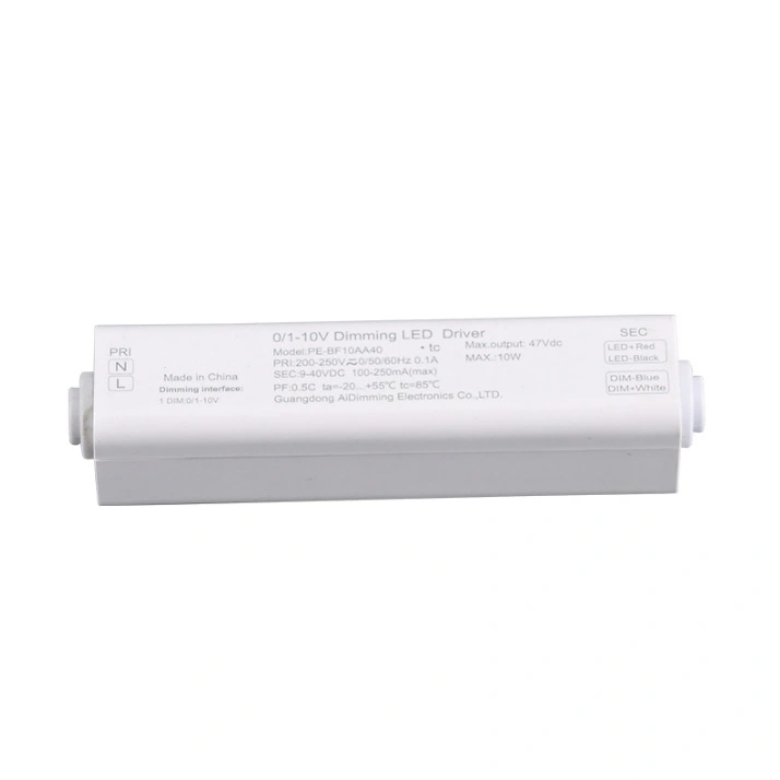 सतत वर्तमान 0-10V 1-10V मंदीकरण LED ड्रायव्हर