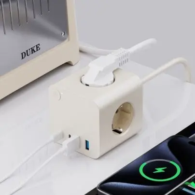 25W PD USB 3 AC आउटलेटसह EU पॉवर स्ट्रिप