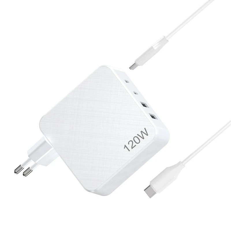 लॅपटॉप मल्टी पोर्ट वॉल चार्जर 120W GaN USB C चार्जर